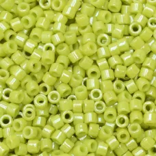 DB0262 Chartreuse Opaque Glazed Luster, Size 11/0 Miyuki Delica Beads, 5.2g appr...