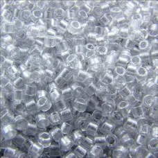 DB0271 Sparkling Silver Grey Lined Crystal, Size 11/0 Miyuki Delica Beads, 5.2g approx. DB0271 Sparkling Silver Grey Lined Crystal, Size 11/0 Miyuki Delica Beads, 5.2g approx.