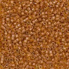 DB0272 Lined Topaz Yellow AB, Size 11/0 Miyuki Delica Beads, 5.2g approx.