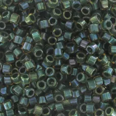DB0273 Topaz Olive Lined-Dyed, Size 11/0 Miyuki Delica Beads, 5.2g approx.