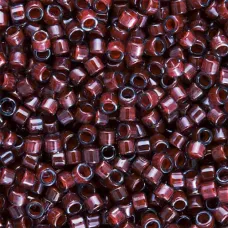DB0280 Dark Crystal Red Lined-Dyed, Size 11/0 Miyuki Delica Beads, 5.2g approx. DB0280 Dark Crystal Red Lined-Dyed, Size 11/0 Miyuki Delica Beads, 5.2g approx.