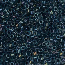 DB0286 Aqua Grey Lined-Dyed, Size 11/0 Miyuki Delica Beads, 5.2g approx.