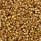 DB0288 White Lined Saffron AB, Size 11/0 Miyuki Delica Beads, 5.2g approx.