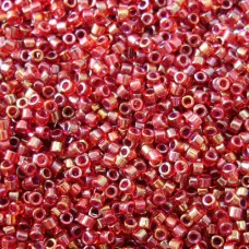 DB0296 Cranberry Red Lined-Dyed, Size 11/0 Miyuki Delica Beads, 5.2g approx. DB0296 Cranberry Red Lined-Dyed, Size 11/0 Miyuki Delica Beads, 5.2g approx.