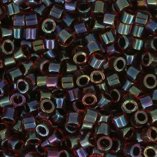 DB0297 Lined Garnet Dark Grey, Size 11/0 Miyuki Delica Beads, 5.2g approx. DB0297 Lined Garnet Dark Grey, Size 11/0 Miyuki Delica Beads, 5.2g approx.