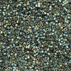 DB0324 Matte Metallic Green, Size 11/0 Miyuki Delica Beads, 5.2g approx.