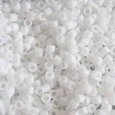 DB0351 White Matte, Size 11/0 Miyuki Delica Beads, 5.2g approx. DB0351 White Matte, Size 11/0 Miyuki Delica Beads, 5.2g approx.