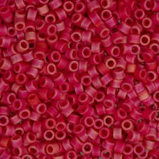 DB0362 Red Opaque Matte AB Size 11/0 Miyuki Delica Beads, 5.2g approx. DB0362 Red Opaque Matte AB Size 11/0 Miyuki Delica Beads, 5.2g approx.