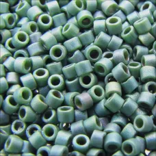 DB0373 Green Metallic Matte Luster, Size 11/0 Miyuki Delica Beads, 5.2g approx.