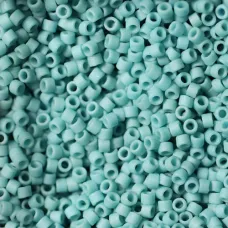 DB0375 Light Aqua Metallic Matte, Size 11/0 Miyuki Delica Beads, 5.2g approx. DB0375 Light Aqua Metallic Matte, Size 11/0 Miyuki Delica Beads, 5.2g approx.