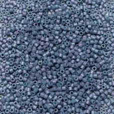 DB0376 Metallic Light Blue Grey Matte Dyed Miyuki 11/0 Delica Beads, 5.2g approx. DB0376 Metallic Light Blue Grey Matte Dyed Miyuki 11/0 Delica Beads, 5.2g approx.