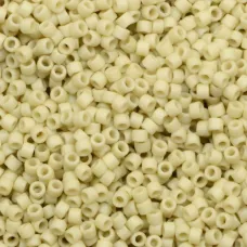 DB0388 Matte Opaque Bone Luster, Size 11/0 Miyuki Delica Beads, 5.2g approx. DB0388 Matte Opaque Bone Luster, Size 11/0 Miyuki Delica Beads, 5.2g approx.