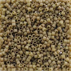 DB0390 Dark Green Khaki Opaque Matte Glazed Luster, Size 11/0 Miyuki Delica Bead...
