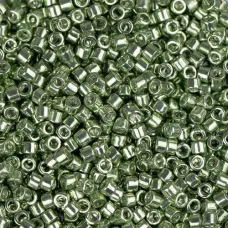 DB0413 Green Moss Opaque Galvanized-Dyed, Size 11/0 Miyuki Delica Beads, 5.2g ap...