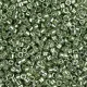 DB0413 Green Moss Opaque Galvanized-Dyed, Size 11/0 Miyuki Delica Beads, 50gm bag