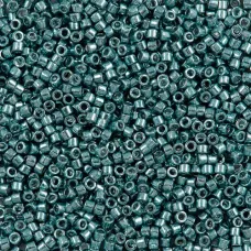 DB0415 Turquoise Green Opaque Galvanized Dyed, Size 11/0 Miyuki Delica Beads, 5.2g approx. DB0415 Turquoise Green Opaque Galvanized Dyed, Size 11/0 Miyuki Delica Beads, 5.2g approx.