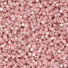 DB0418 Galvanised Light Rose Dyed, Size 11/0 Miyuki Delica Beads, 50g approx.