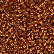 DB0421 Burnt Orange Terracotta Opaque Galvanized-Dyed, Size 11/0 Miyuki Delica Beads, 5.2g approx. DB0421 Burnt Orange Terracotta Opaque Galvanized-Dyed, Size 11/0 Miyuki Delica Beads, 5.2g approx.