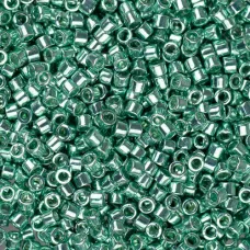DB0426 Dark Green Mint Opaque Galvanized-Dyed, Size 11/0 Miyuki Delica Beads, 5....
