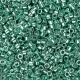 DB0426 Dark Green Mint Opaque Galvanized-Dyed, Size 11/0 Miyuki Delica Beads, 5.2g approx.