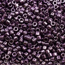 DB0455 Dark Plum Galvanised Miyuki 11/0 Delica Beads, 5.2g approx. DB0455 Dark Plum Galvanised Miyuki 11/0 Delica Beads, 5.2g approx.