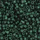 DB0458 Galvanised Dark Green Teal Dyed, Size 11/0 Miyuki Delica Beads, 5.2g approx.