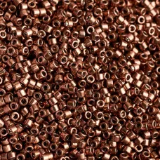 DB0460 Galvanised Cinnamon Brown, Size 11/0 Miyuki Delica Beads, 5.2g approx. DB0460 Galvanised Cinnamon Brown, Size 11/0 Miyuki Delica Beads, 5.2g approx.