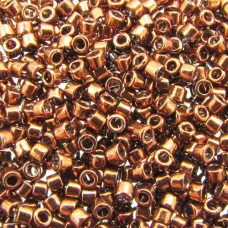 DB0461 Tarnished Copper Nickel Plated Dyed, Size 11/0 Miyuki Delica Beads, 5.2gm bag DB0461 Tarnished Copper Nickel Plated Dyed, Size 11/0 Miyuki Delica Beads, 5.2gm bag
