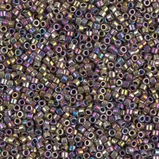 DB0541 Gold Spectrum AB Plated Palladium, Size 11/0 Miyuki Delica Beads, 3.3g approx. DB0541 Gold Spectrum AB Plated Palladium, Size 11/0 Miyuki Delica Beads, 3.3g approx.