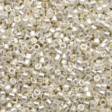 DB0551 Silver Plated, Size 11/0 Miyuki Delica Beads, 3.3g approx. DB0551 Silver Plated, Size 11/0 Miyuki Delica Beads, 3.3g approx.
