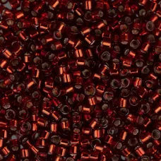 DBM0603 Ruby Red Silver Lined-Dyed, Size 10/0  Miyuki Delica Beads, Colour 0603 ...