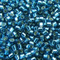 DB0608 Blue Zircon Silver Lined-Dyed, Size 11/0 Miyuki Delica Beads, 5.2g approx. DB0608 Blue Zircon Silver Lined-Dyed, Size 11/0 Miyuki Delica Beads, 5.2g approx.