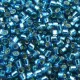 DB0608 Blue Zircon Silver Lined-Dyed, Size 11/0 Miyuki Delica Beads, 5.2g approx.