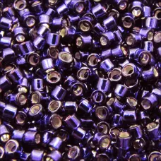 DB0609 Dark Purple Silver Lined, Size 11/0 Miyuki Delica Beads, 5.2g approx. DB0609 Dark Purple Silver Lined, Size 11/0 Miyuki Delica Beads, 5.2g approx.