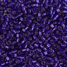 DBM0610 Dark Violet Silver Lined-Dyed, Size 10/0  Miyuki Delica Beads, Colour 61...
