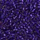DB0610 Dark Violet Silver Lined-Dyed, Size 11/0 Miyuki Delica Beads, 5.2g approx.