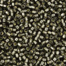 DB0613 Dark Grey Silver Lined Dyed Miyuki 11/0 Delica Beads, 5.2g approx. DB0613 Dark Grey Silver Lined Dyed Miyuki 11/0 Delica Beads, 5.2g approx.