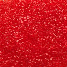 DBL0704 Transparent Red - Orange size 8/0 Miyuki Delica Beads, Colour 0704, 5.2g...