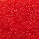 DB0704 Red Orange Transparent, Size 11/0 Miyuki Delica Beads, 5.2g approx.