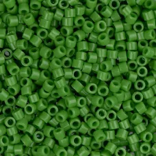 DB0724 Green Pea Opaque, Size 11/0 Miyuki Delica Beads, 5.2g approx. DB0724 Green Pea Opaque, Size 11/0 Miyuki Delica Beads, 5.2g approx.