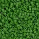 DB0724 Green Pea Opaque, Size 11/0 Miyuki Delica Beads, 5.2g approx.