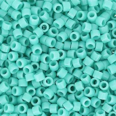 DB0729 Turquoise Green Opaque, Size 11/0 Miyuki Delica Beads, 5.2g approx. DB0729 Turquoise Green Opaque, Size 11/0 Miyuki Delica Beads, 5.2g approx.