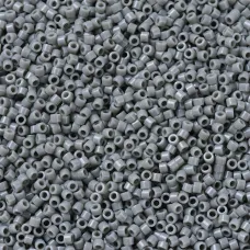 DB0731 Grey Opaque, Size 11/0 Miyuki Delica Beads, 5.2g approx. DB0731 Grey Opaque, Size 11/0 Miyuki Delica Beads, 5.2g approx.