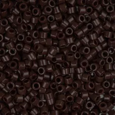 DB0734 Chocolate Brown, Size 11/0 Miyuki Delica Beads, 5.2g approx. DB0734 Chocolate Brown, Size 11/0 Miyuki Delica Beads, 5.2g approx.