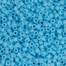 DB0755 Turquoise Blue Opaque, Size 11/0 Miyuki Delica Beads, 5.2g approx. DB0755 Turquoise Blue Opaque, Size 11/0 Miyuki Delica Beads, 5.2g approx.