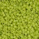 DB0763 Chartreuse Opaque Matte, Size 11/0 Miyuki Delica Beads, 5.2g approx.