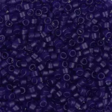 DB0785 Cobalt Blue Transparent Matte-Dyed, Size 11/0 Miyuki Delica Beads, 5.2g a...