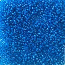 DB0787 Capri Blue Transparent Matte-Dyed, Size 11/0 Miyuki Delica Beads, 5.2g ap...