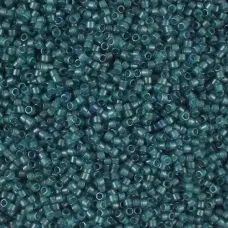 DB0788 Dyed Transparent Blue Zircon Matted Size 11/0 Miyuki Delica Beads, 50gm b...