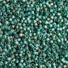 DB0859 Emerald AB Matte, Size 11/0 Miyuki Delica Beads, 5.2g approx.